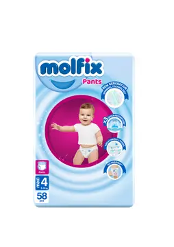 مولفكس شورت مقاس 4عدد 58 حفاضة