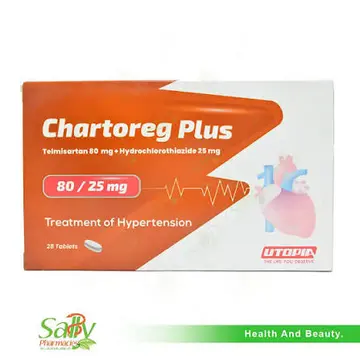 CHARTOREG PLUS 80 / 25 MG 28 TABS.