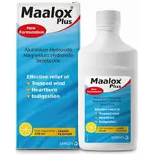 MAALOX PLUS (LEMON FLAVOURED) SUSP. 180M