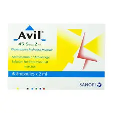 AVIL 45.5MG/2ML 6 AMP