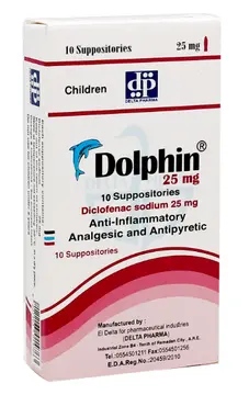 DOLPHIN 25MG 10 SUPP.