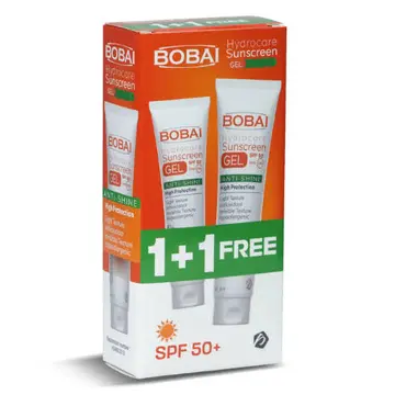 بوباي صن اسكرين عرض 1+1 جل SPF +50
