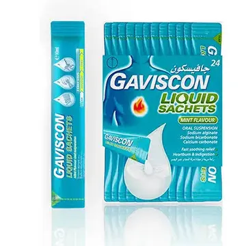 GAVISCON LIQUID 24 SACHETS*10 ML